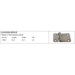 Locker Hinge - 304 Stainless Steel for Marine Use
