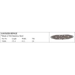 Durable Stainless Steel Locker Hinge for Marine Applications