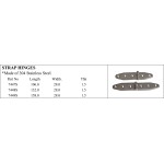 304 Stainless Steel Strap Hinges - Various Sizes