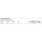 Stainless Steel Locker Hinges for Marine Professionals