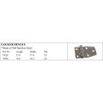 Stainless Steel Locker Hinges for Marine Use