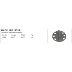 Round Side Hinge in 304 Stainless Steel