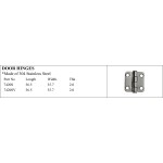 Stainless Steel Door Hinges for Marine Use