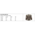 Stainless Steel Locker Hinge for Durable Marine Use