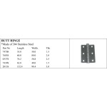 Stainless Steel Butt Hinge for Marine Professionals