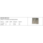 316 Stainless Steel Door Hinges - Available in Bulk