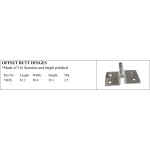 High-quality Offset Butt Hinges in 316 Stainless Steel