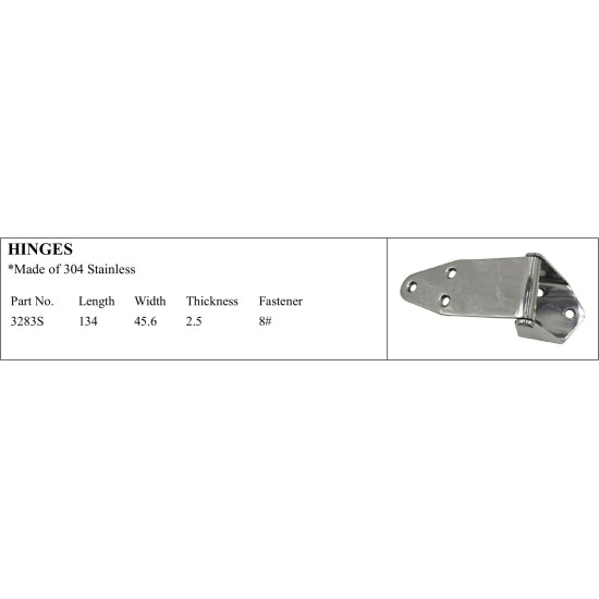 High-quality 304 stainless marine hinges