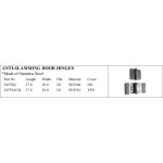 Anti-slamming Stainless Steel Door Hinges for Marine Use