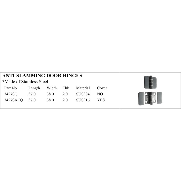 Anti-slamming Stainless Steel Door Hinges for Marine Use