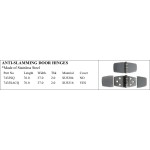 Durable anti-slamming hinges for marine use
