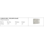 4 Holes Aluminum Base 3x4 for Marine Use