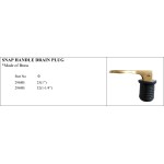 Snap Handle Drain Plug - Available in Brass