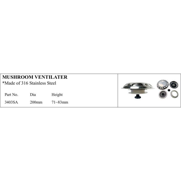Durable Mushroom Ventilater - Marine Catalog