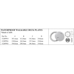 ABS Waterproof Walkable Deck Plates for Marine Use