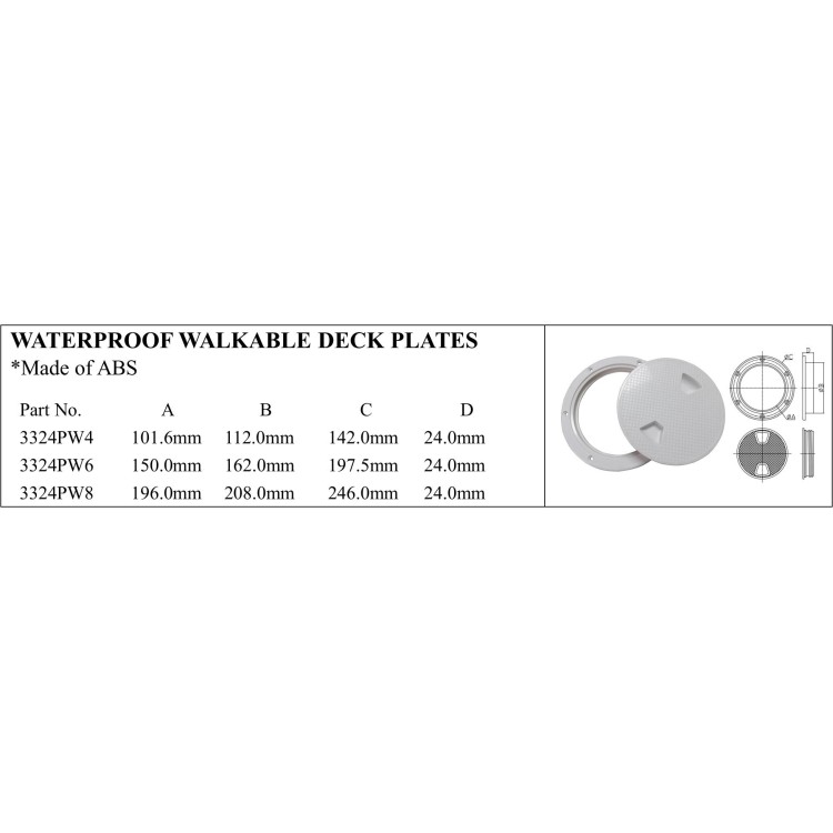ABS Waterproof Walkable Deck Plates for Marine Use