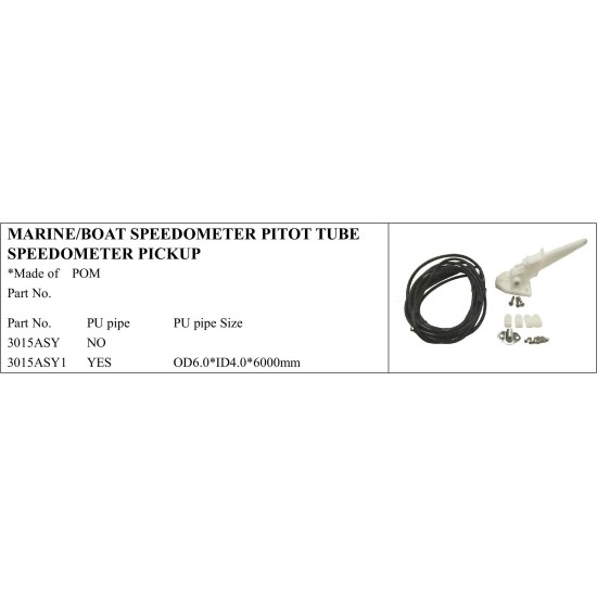 Marine/boat Speedometer Pitot Tube Pickup