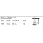 Double Fender Holder in Stainless Steel