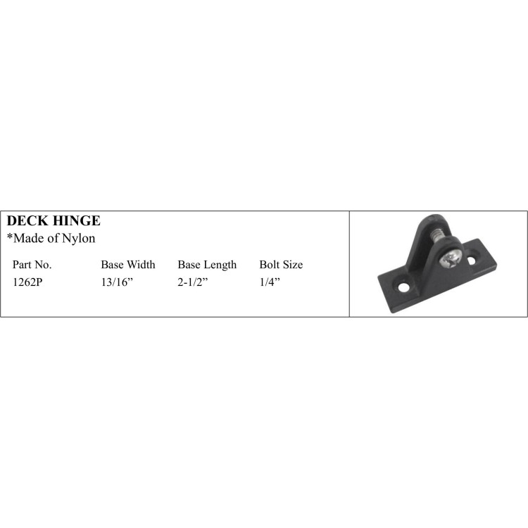 High-quality Nylon Deck Hinge for Marine Applications