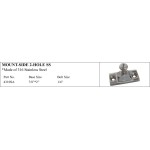 Mount-side 2-hole S.S. Marine Fitting