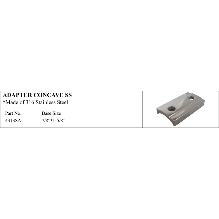 316 Stainless Steel Concave Adapter - High-Quality