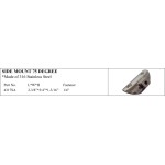 Side Mount 75 Degree Stainless Steel Marine Accessory