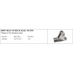 Hdw Hge S/s Deck Rail No Pin, 316 Stainless Steel
