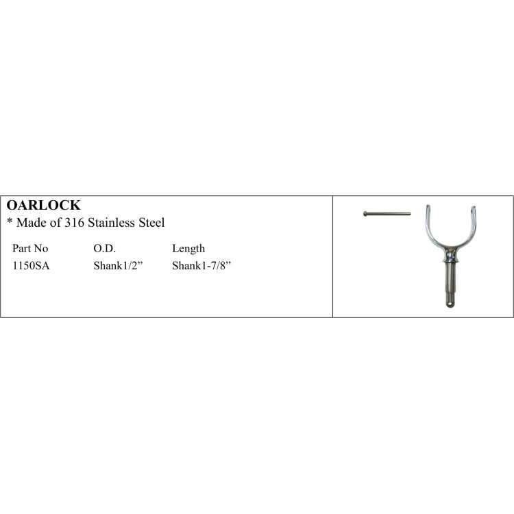 316 Stainless Steel Oarlock for Marine Use