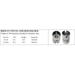 Stainless Steel Drop-in Swivel for Marine Rod Holders