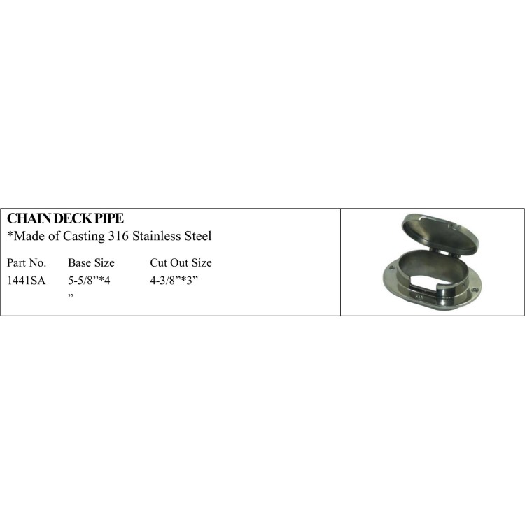 Chain Deck Pipe - Casting 316 Stainless Steel