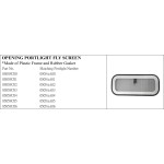 Opening Portlight Fly Screen with Rubber Gasket