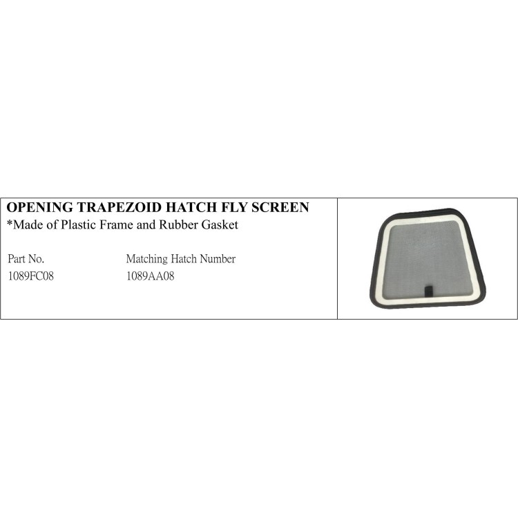 Durable Opening Trapezoid Hatch Fly Screen