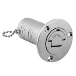 WSA Marine 316 Stainless Steel Deck Filler Cap with Chain