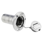 WSA Marine 316 Stainless Steel Deck Filler Cap with Chain