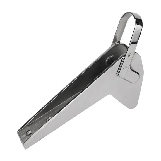 316 Stainless Anchor Bow Roller, Mirror Polished, 14.96in
