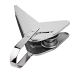 316 Stainless Anchor Bow Roller, Mirror Polished, 14.96in