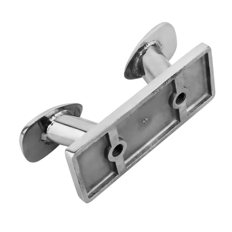 WSA 316 Stainless Double Horn Bollard Cleat, Mirror Polish