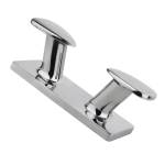WSA 316 Stainless Double Horn Bollard Cleat, Mirror Polish