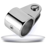 HMI 316 SS Bimini External Eye End Cap, 1 in & 1-3/16 in