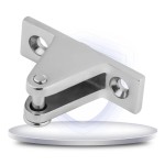 HMI 316 SS 90 Degree Bimini Deck Hinge with Pin & Ring