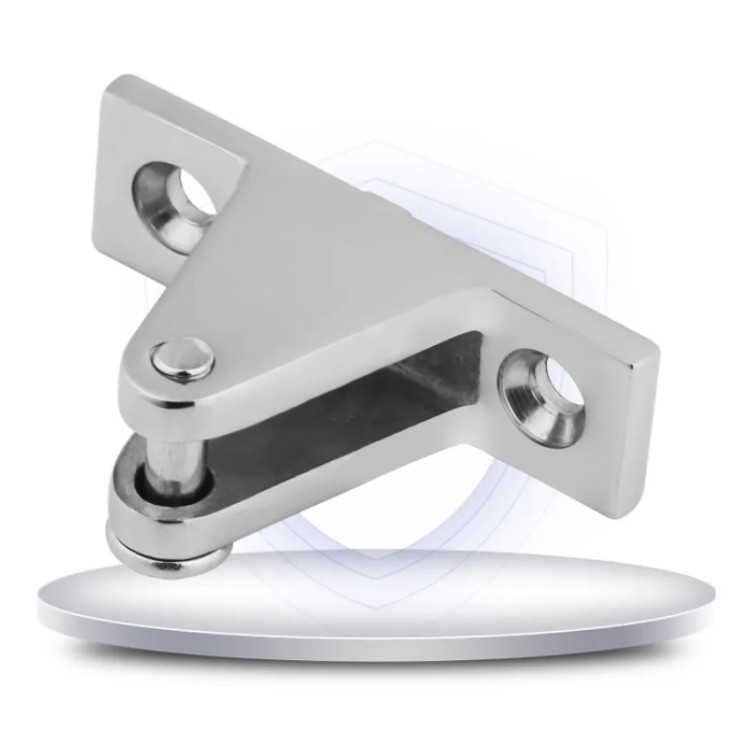 HMI 316 SS 90 Degree Bimini Deck Hinge with Pin & Ring