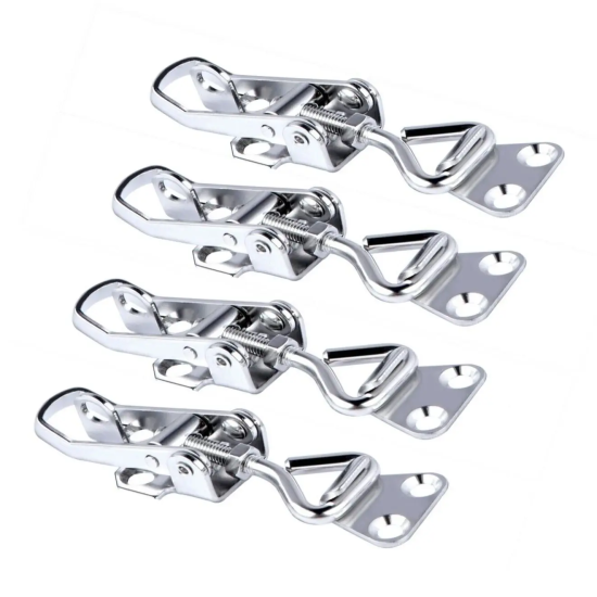 HMI 4pcs 304 Stainless Adjustable Toggle Latch Hasps