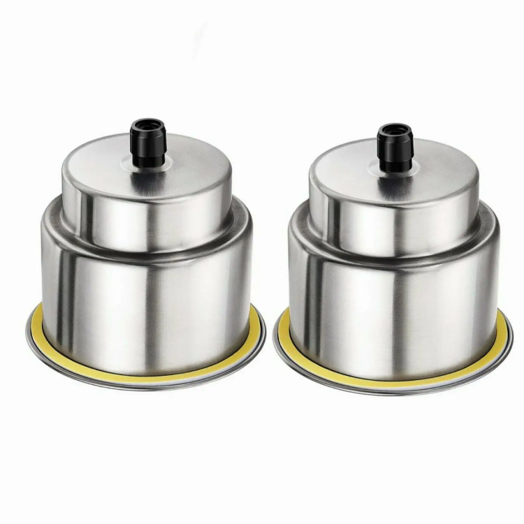 HMI 2 Pack 316 Stainless Cup Holders with Drain Fittings