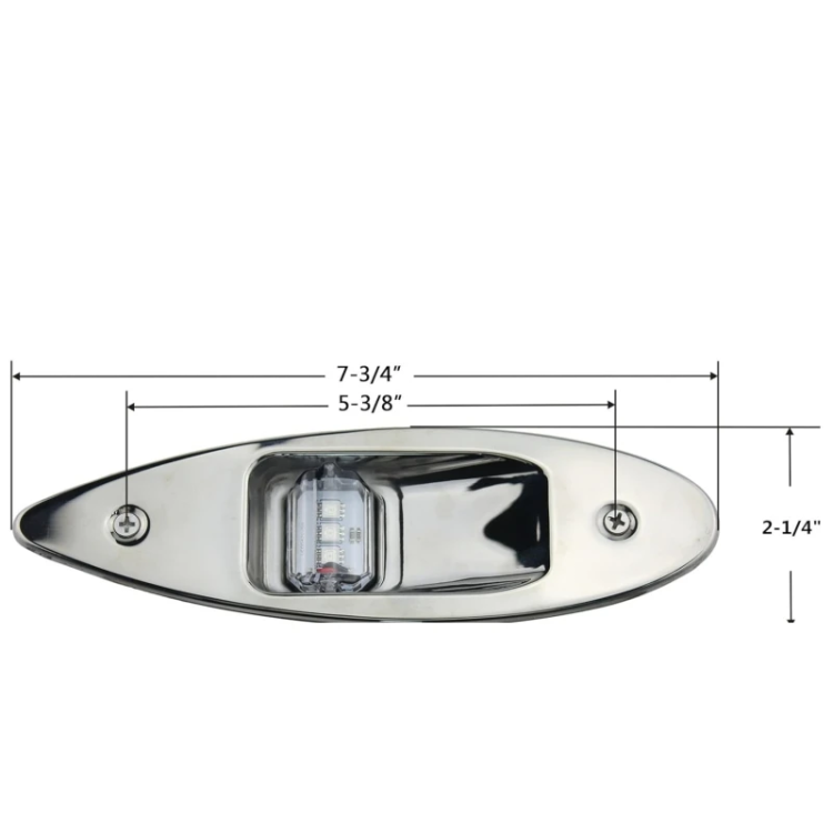 Ocean Wave 12V LED Bow Navigation Lights - Red/Green Pair