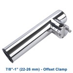 HMI 316 Stainless Clamp-On Boat Rail Fishing Rod Holder 9in