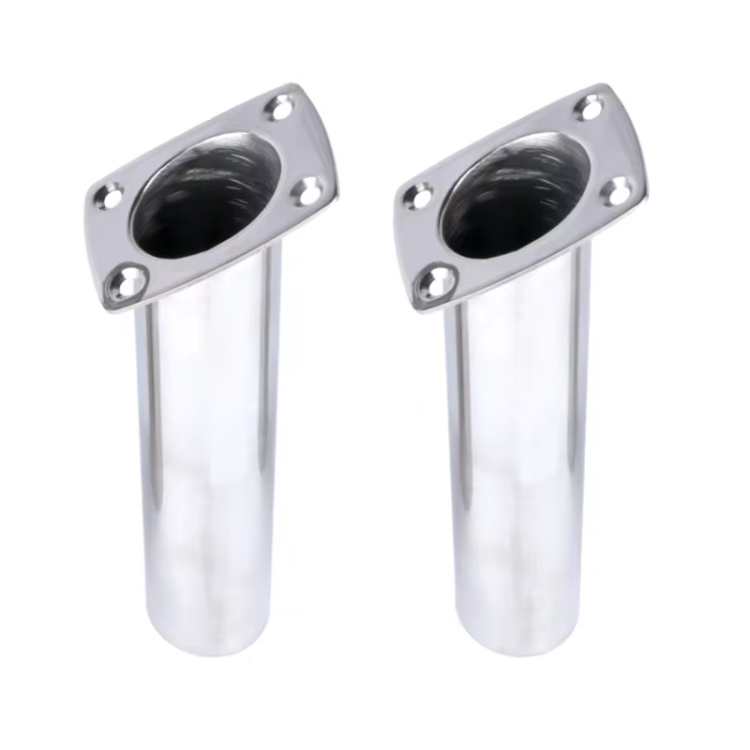 HMI 316 Stainless Flush Mount Fishing Rod Holders, 2 Pack