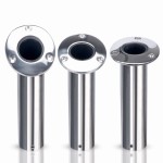 HMI 316 Stainless Flush Mount Fishing Rod Holders, 2-Pack