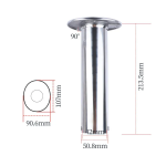 HMI 316 Stainless Flush Mount Fishing Rod Holders, 2-Pack