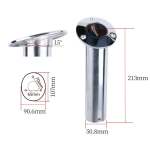 HMI 316 Stainless Flush Mount Fishing Rod Holders, 2-Pack