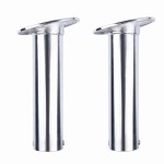 HMI 316 Stainless Flush Mount Fishing Rod Holders, 2-Pack